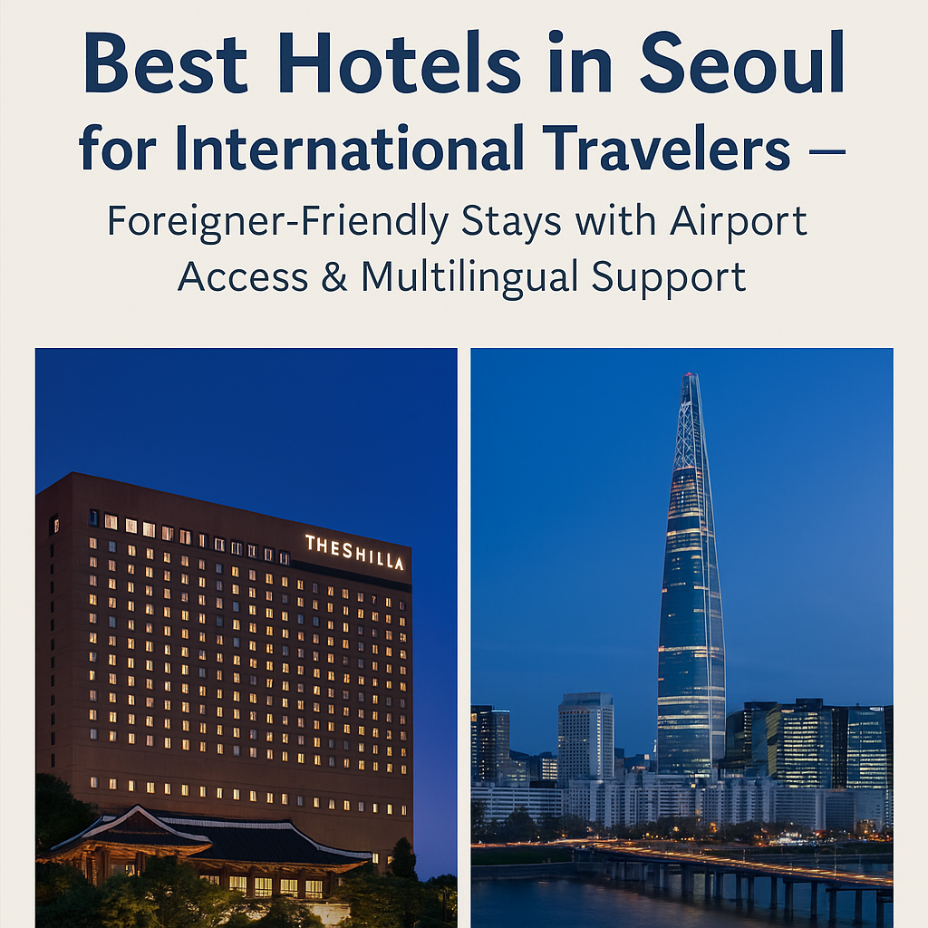 🇰🇷 Best Hotels in Seoul for International Travelers – Airport Access & Multilingual Support