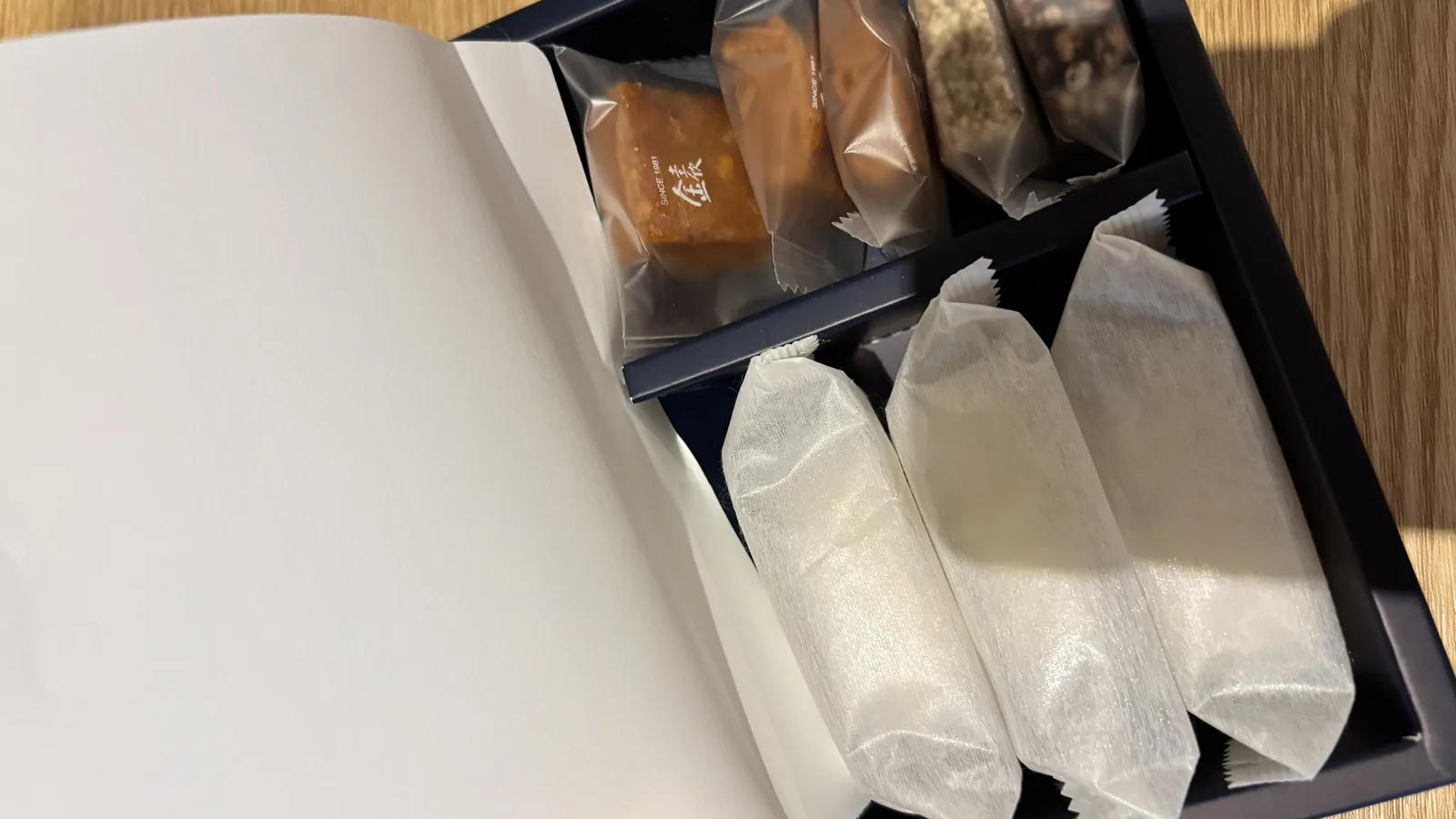 What to buy in Myeongdong — a gift box of individually wrapped Korean sweets and confections